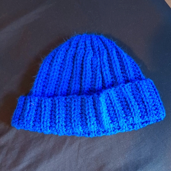 Blue Knit Beanie - Picture 1 of 2